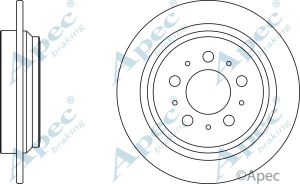 APEC BRAKING Тормозной диск DSK2084